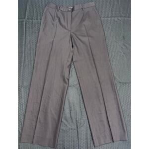 Zanella "Goldie" Wool Pants with Lycra Lining, Brown, Women's Size 12